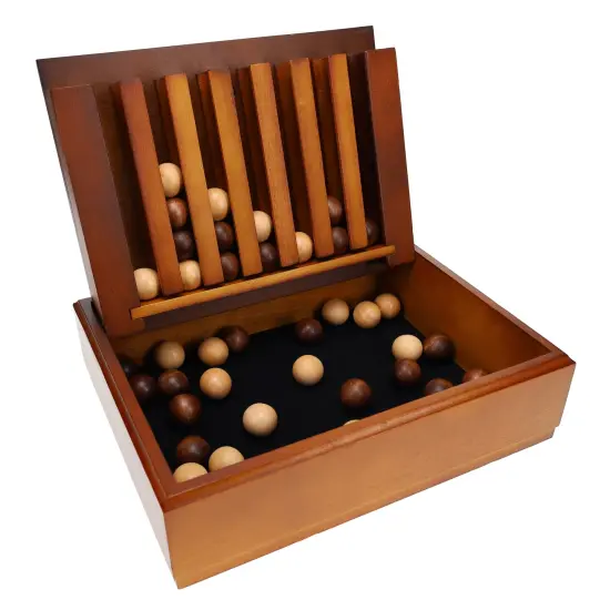 WE Games Wood Captain's Mistress Game (4 balls in a row) 11.38 inches {1}