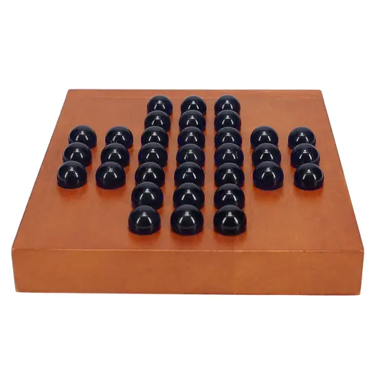 WE Games Marble Solitaire Wooden Travel Game - 5 inches {2}