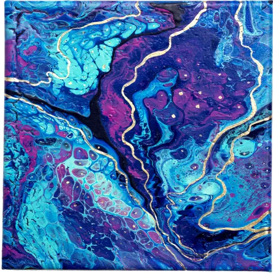 American Crafts Color Pour Pre-Mixed Foil Paint .75oz-Gold {3}