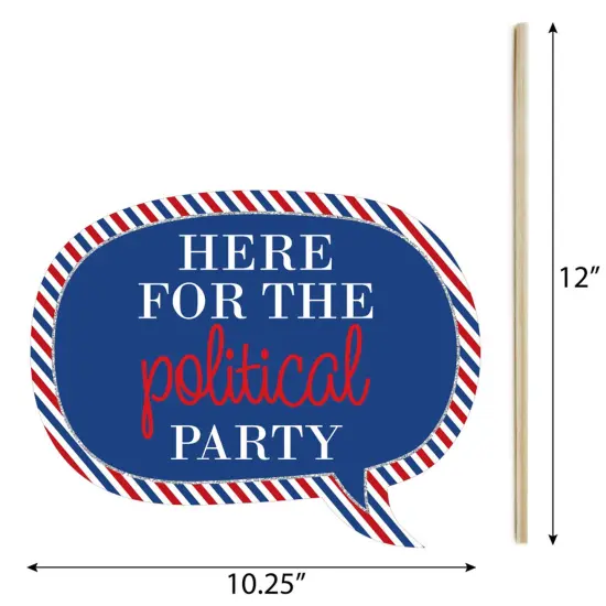 Big Dot of Happiness Funny Election - Political Election Party Photo Booth Props Kit - 10 Piece {6}