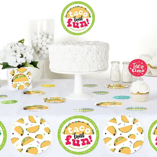 Big Dot of Happiness Taco 'Bout Fun - Fiesta Giant Circle Confetti - Party Decorations - Large Confetti 27 Count {6}
