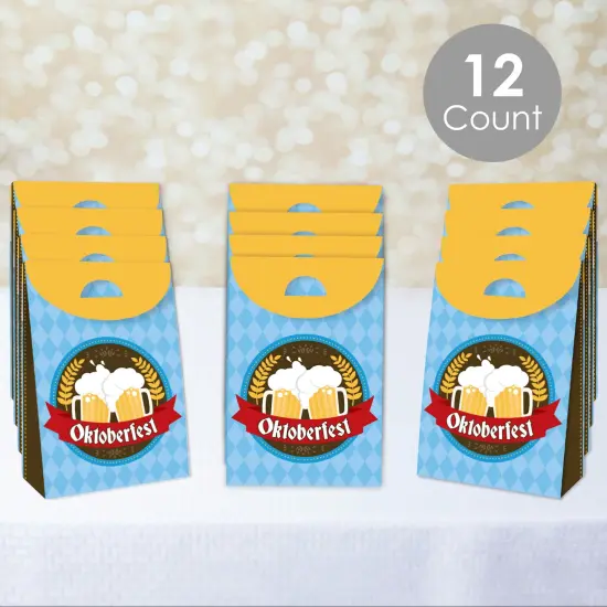 Big Dot of Happiness Oktoberfest - Beer Festival Gift Favor Bags Party Goodie Boxes - Set of 12 {3}
