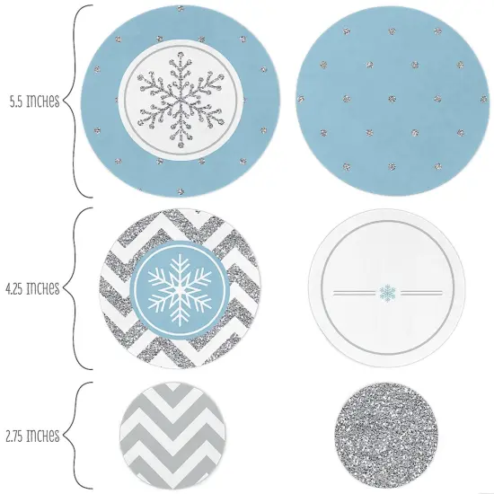 Big Dot of Happiness Winter Wonderland - Snowflake Holiday & Winter Wedding Giant Circle Confetti - Party D&eacute;cor - Large Confetti 27 Count {3}