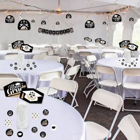 Big Dot of Happiness Law School Grad - Future Lawyer Graduation Party Supplies Decoration Kit - Decor Galore Party Pack - 51 Pieces {4}