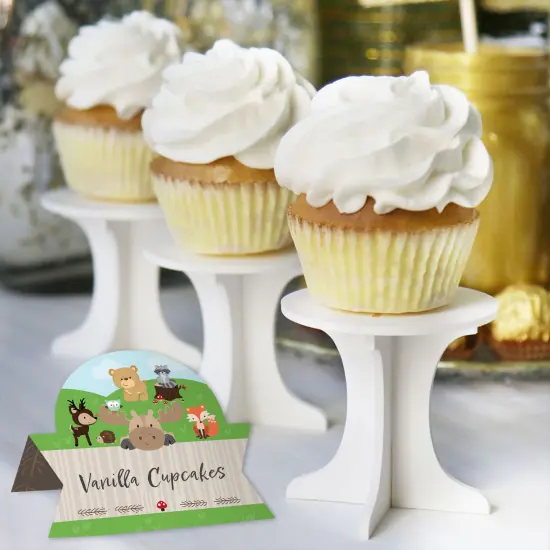Big Dot of Happiness Woodland Creatures - Baby Shower or Birthday Party Tent Buffet Card - Table Setting Name Place Cards - Set of 24 {6}