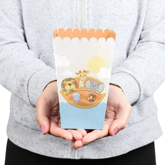 Big Dot of Happiness Noah's Ark - Baby Shower or Birthday Favor Popcorn Treat Boxes - Set of 12 {6}