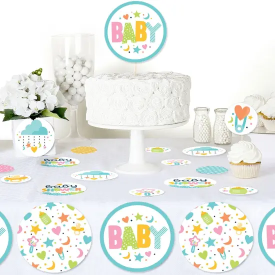 Big Dot of Happiness Colorful Baby Shower - Gender Neutral Party Giant Circle Confetti - Party Decorations - Large Confetti 27 Count {6}