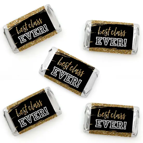 Big Dot of Happiness Reunited - Mini Candy Bar Wrapper Stickers - School Class Reunion Party Small Favors - 40 Count {1}