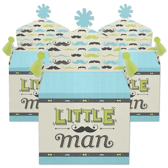 Big Dot of Happiness Dashing Little Man Mustache Party - Treat Box Party Favors - Baby Shower or Birthday Party Goodie Gable Boxes - Set of 12 {3}