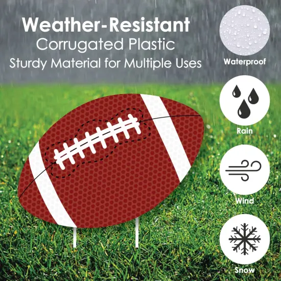 Big Dot of Happiness End Zone - Football Lawn Decorations - Outdoor Baby Shower or Birthday Party Yard Decorations - 10 Piece {6}