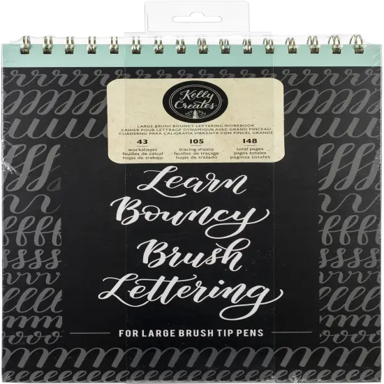 Kelly Creates Large Brush Workbook 8.5"X12.3" 148/Pkg-Bouncy {1}