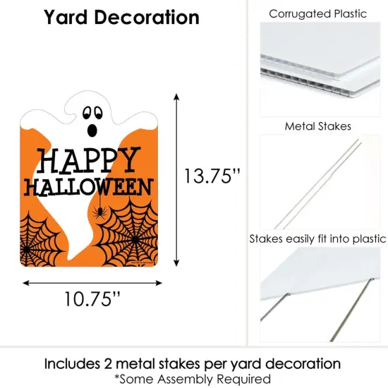 Big Dot of Happiness Spooky Ghost - Outdoor Lawn Sign - Halloween Party Yard Sign - 1 Piece {7}