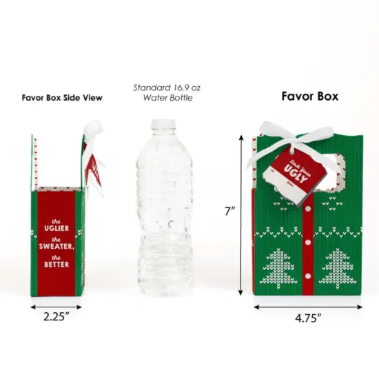 Big Dot of Happiness Ugly Sweater - Holiday & Christmas Party Favor Boxes - 12 Count {7}