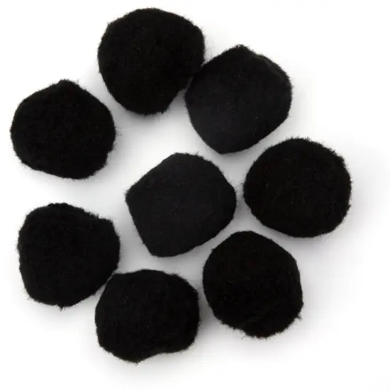 CousinDIY Pom-Poms 2" 8/Pkg-Black {2}