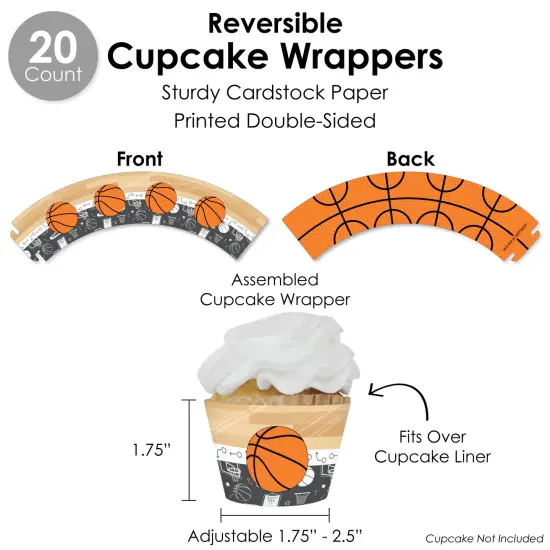 Big Dot of Happiness Nothin&rsquo; But Net - Basketball - Baby Shower or Birthday Party Favors and Cupcake Kit - Fabulous Favor Party Pack - 100 Pieces {6}