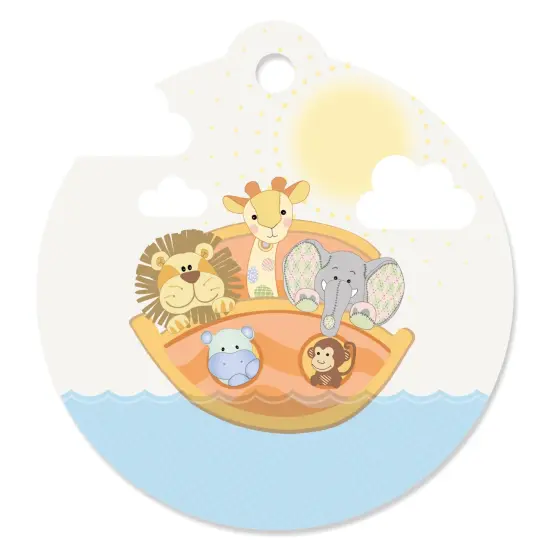 Big Dot of Happiness Noah's Ark - Baby Shower or Birthday Party Favor Gift Tags (Set of 20) {1}