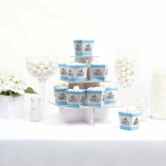 Big Dot of Happiness It's Twin Boys - Party Mini Favor Boxes - Blue Twins Baby Shower Treat Candy Boxes - Set of 12 {4}
