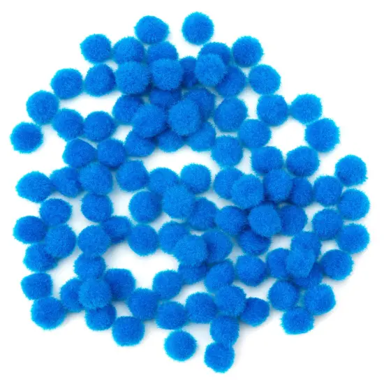CousinDIY Pom-Poms 10mm 100/Pkg-Royal Blue {3}