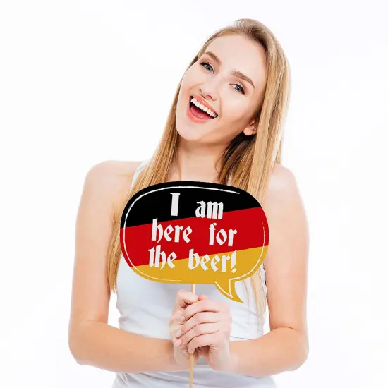Big Dot of Happiness Oktoberfest - Beer Festival Photo Booth Props Kit - 20 Count {4}