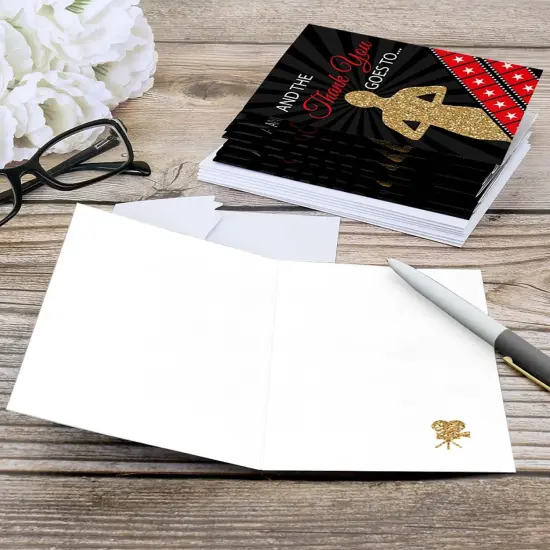 Big Dot of Happiness Red Carpet - Movie Night Party Thank You Cards (8 count) {6}