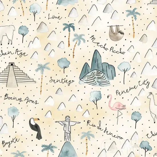 World Traveler Pattern V Poster Print by Laura Marshall - Item # VARPDX45647 {1}