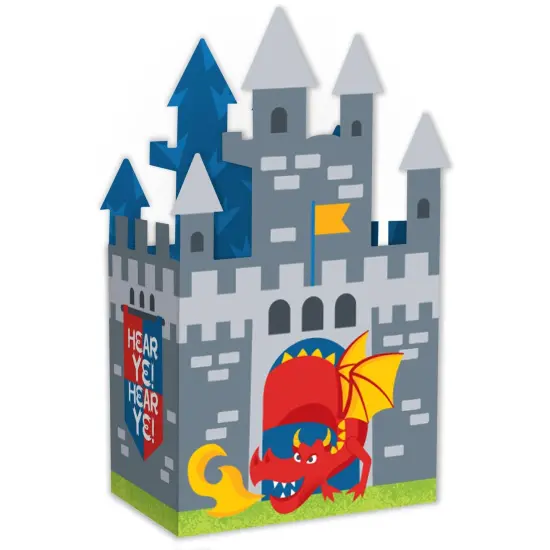 Big Dot of Happiness Calling All Knights and Dragons - Medieval Party or Birthday Party Favor Gift Boxes - Castle Boxes - Set of 12 {1}