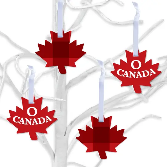 Big Dot of Happiness Canada Day - Canadian Party Decorations - Tree Ornaments - Set of 12 {1}