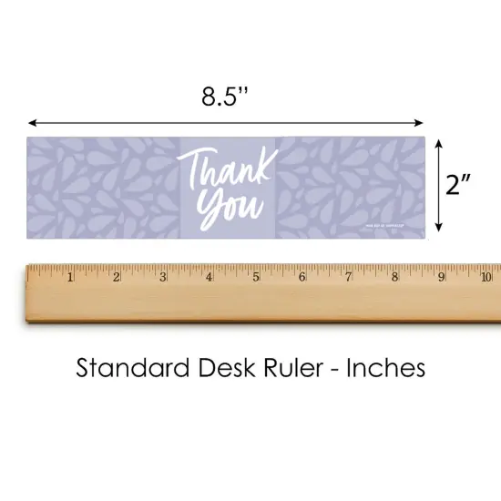 Big Dot of Happiness Purple Elegantly Simple - Guest Party Favors Water Bottle Sticker Labels - Set of 20 {6}