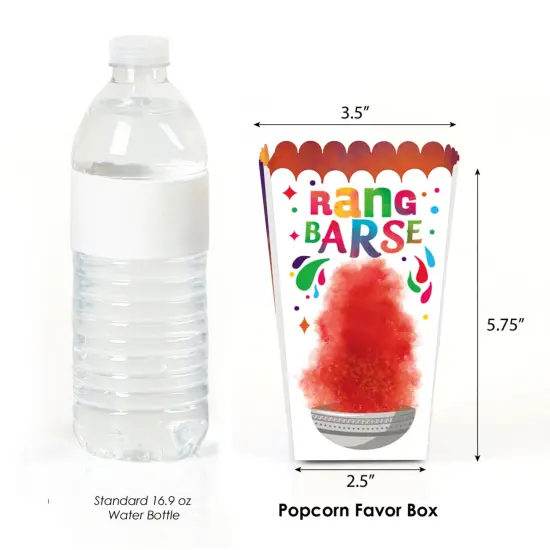 Big Dot of Happiness Holi Hai - Festival of Colors Party Favor Popcorn Treat Boxes - Set of 12 {3}