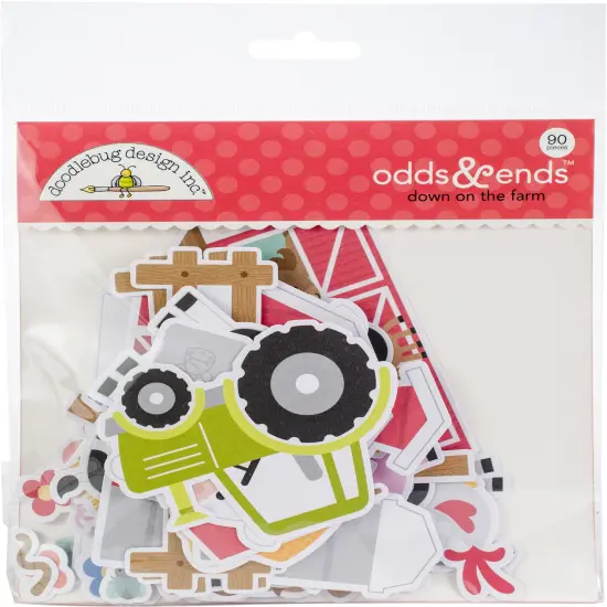Doodlebug Odds & Ends Die-Cuts-Down On The Farm, 90/Pkg {1}