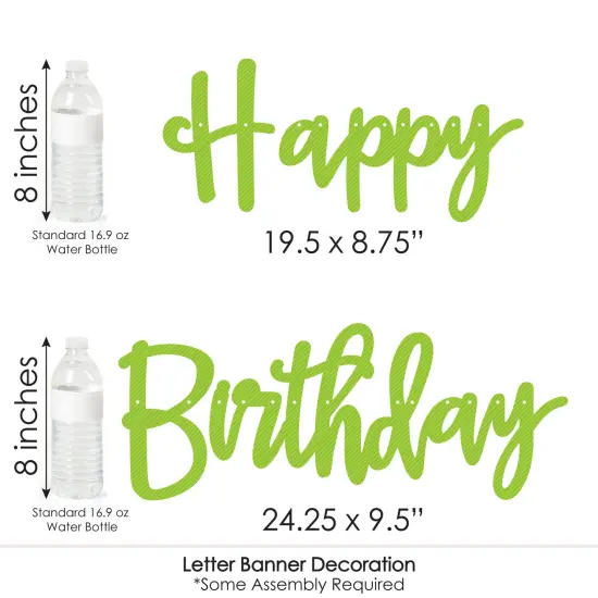 Big Dot of Happiness Let&rsquo;s Rally - Pickleball - Birthday Party Letter Banner Decoration - 36 Banner Cutouts and Happy Birthday Banner Letters {7}