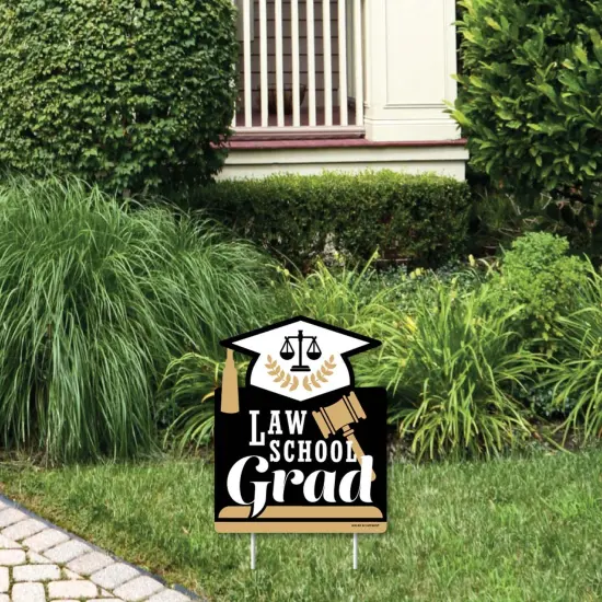 Big Dot of Happiness Law School Grad - Outdoor Lawn Sign - Future Lawyer Graduation Party Yard Sign - 1 Piece {1}