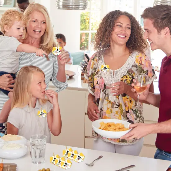 Big Dot of Happiness Let's Fiesta - Baby Shower Conversation Starter - 2-in-1 Dirty Diaper Game - Set of 24 {4}