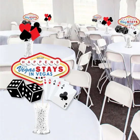 Big Dot of Happiness Las Vegas - Casino Party Centerpiece Sticks - Showstopper Table Toppers - 35 Pieces {3}