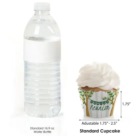 Big Dot of Happiness Family Tree Reunion - Family Gathering Party Decorations - Party Cupcake Wrappers - Set of 12 {4}