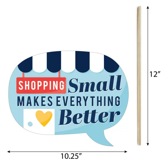 Big Dot of Happiness Funny Support Small Business - Thank You Photo Booth Props Kit - 10 Piece {6}
