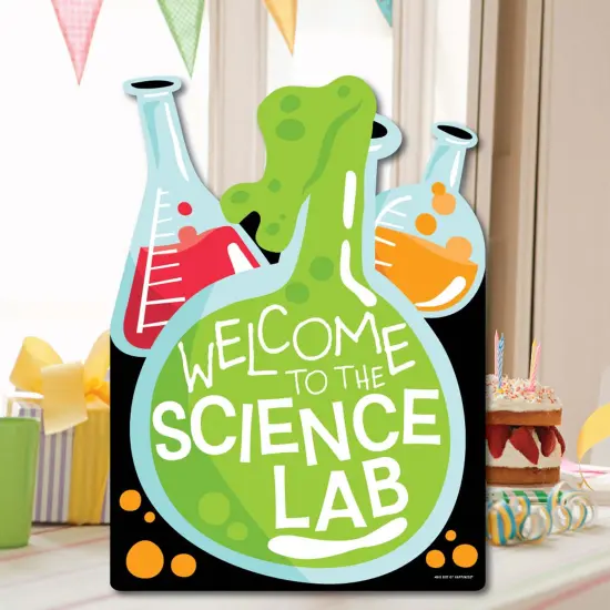 Big Dot of Happiness Scientist Lab - Party Decorations - Baby Shower or Birthday Party Welcome Yard Sign {7}