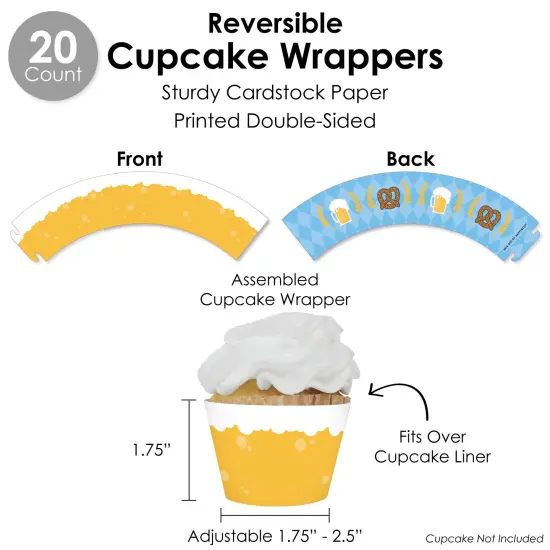 Big Dot of Happiness Oktoberfest - German Beer Festival Favors and Cupcake Kit - Fabulous Favor Party Pack - 100 Pieces {6}