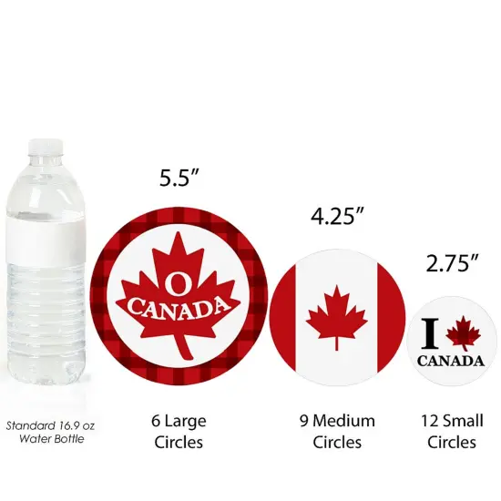 Big Dot of Happiness Canada Day - Canadian Party Giant Circle Confetti - Party Decorations - Large Confetti 27 Count {4}