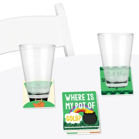 Big Dot of Happiness St. Patrick's Day - Funny Saint Paddy's Day Party Decorations - Drink Coasters - Set of 6 {4}