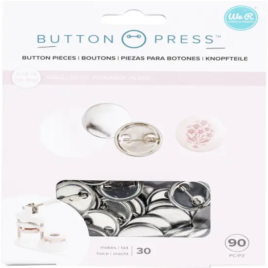 We R Button Press Refill Pack 30/Pkg-Small (25mm) {1}