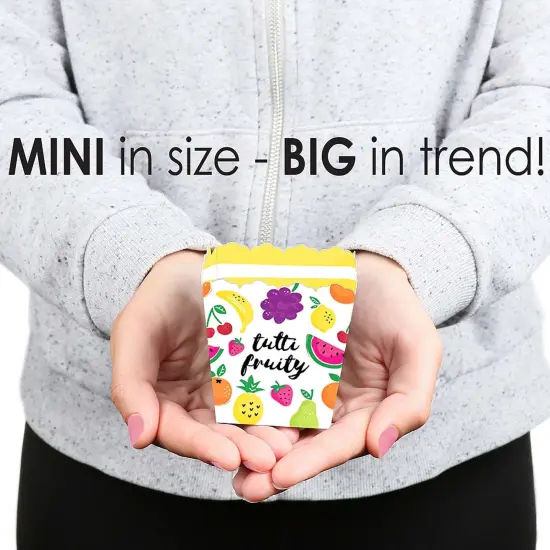 Big Dot of Happiness Tutti Fruity - Party Mini Favor Boxes - Frutti Summer Baby Shower or Birthday Party Treat Candy Boxes - Set of 12 {6}