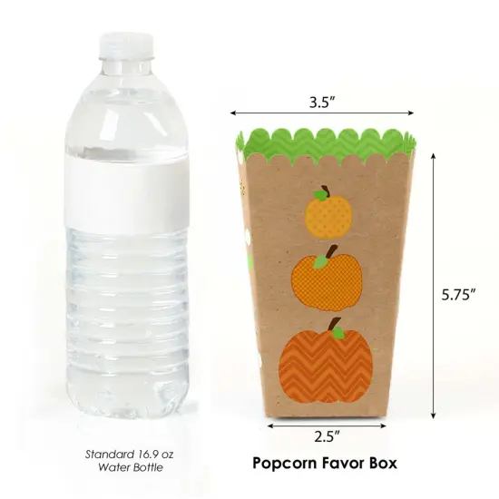 Big Dot of Happiness Pumpkin Patch - Fall, Halloween or Thanksgiving Party Favor Popcorn Treat Boxes - Set of 12 {3}