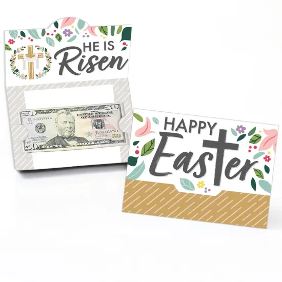 Big Dot of Happiness Religious Easter - Christian Holiday Party Money and Gift Card Holders - Set of 8 {1}