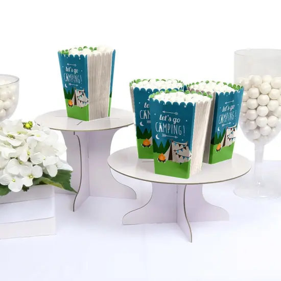 Big Dot of Happiness Happy Camper - Camping Baby Shower or Birthday Party Favor Popcorn Treat Boxes - Set of 12 {4}