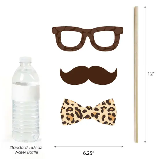 Big Dot of Happiness Funfari - Fun Safari Jungle - Photo Booth Props Kit - 20 Count {6}
