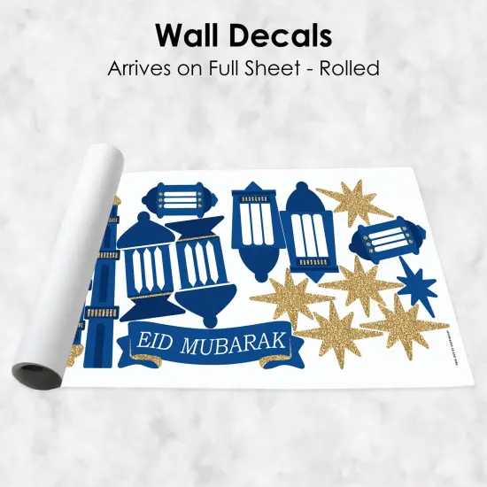 Big Dot of Happiness Eid Mubarak - Peel and Stick Ramadan Vinyl Wall Art Stickers - Wall Decals - Set of 20 {6}