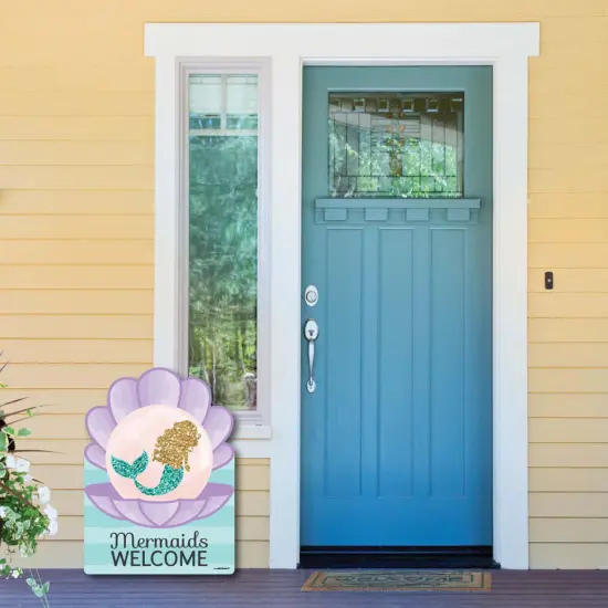 Big Dot of Happiness Let's Be Mermaids - Party Decorations - Birthday Party or Baby Shower Welcome Yard Sign {6}