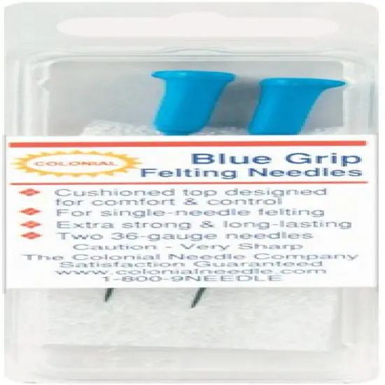 ColonialBlue Grip Felting Needles 2/Pkg-Size 36 {1}