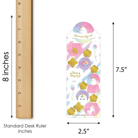 Big Dot of Happiness Rainbow Unicorn - Magical Unicorn Birthday Party Favor Kids Stickers - 16 Sheets - 256 Stickers {4}